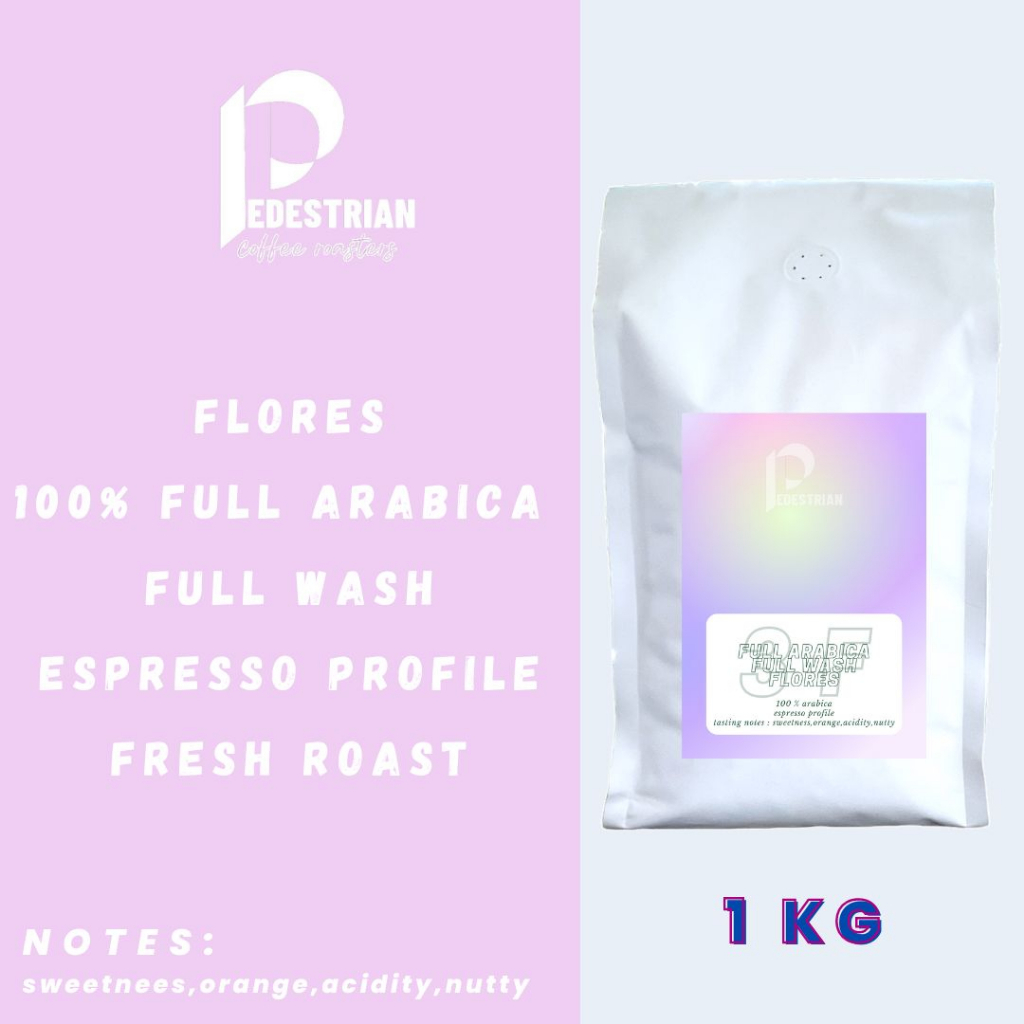 

Biji Kopi Full Arabika Flores 1 Kg | Commercial Espresso Kopi Susu