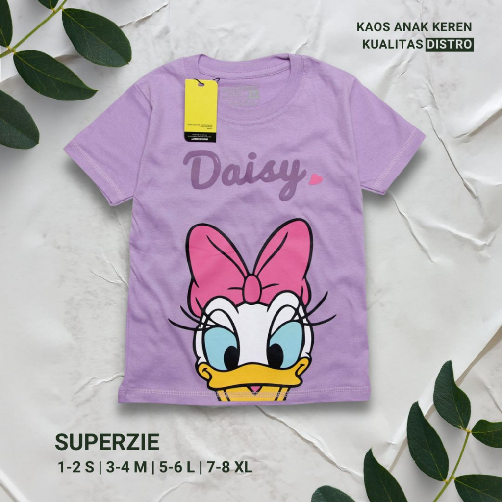 RGKIDS Baju Anak Perempuan Grosir Ecer Atasan Anak Lengan Pendek Perempuan DAISY UNGU abadigrosir