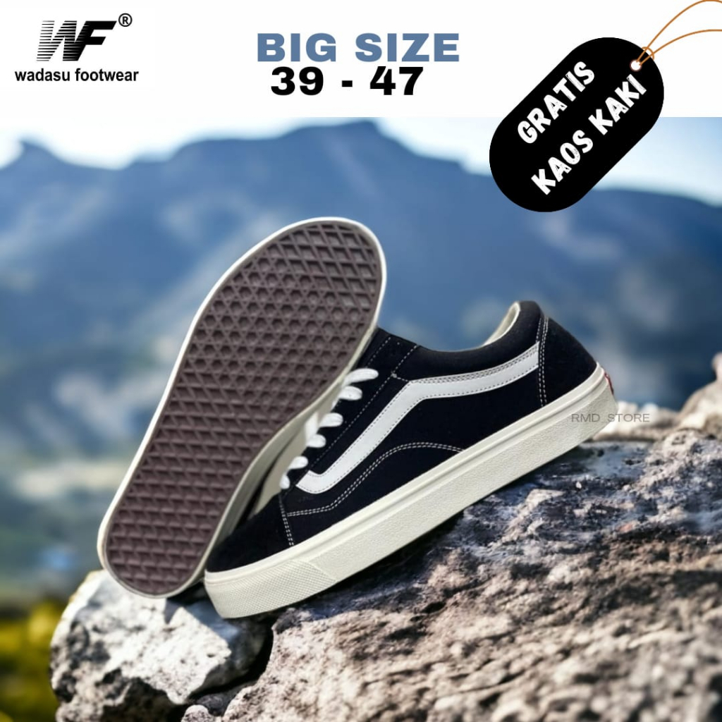 WADASU FOOTWEAR SEPATU PRIA UKURAN BESAR 39-47 | SEPATU SNEAKERS UKURAN BESAR | SEPATU PRIA BIG SIZE