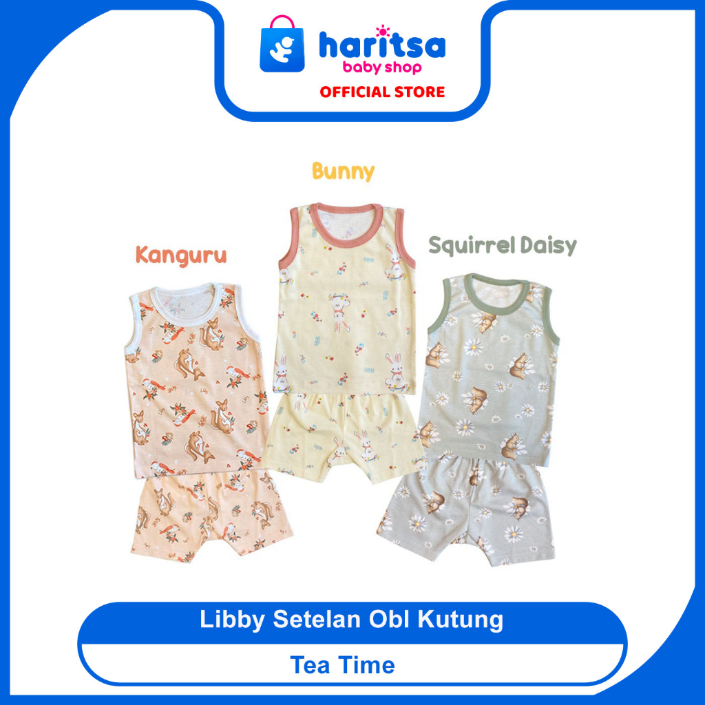 LIBBY Stelan Oblong Kutung Motif Tea Time (1 stel) Motif Terbaru