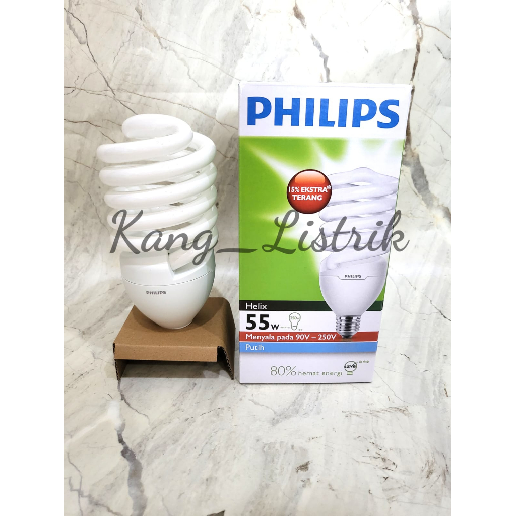 Philips Helix 35W 45W 55W / Lampu Spiral Philips 35W 45W 55W