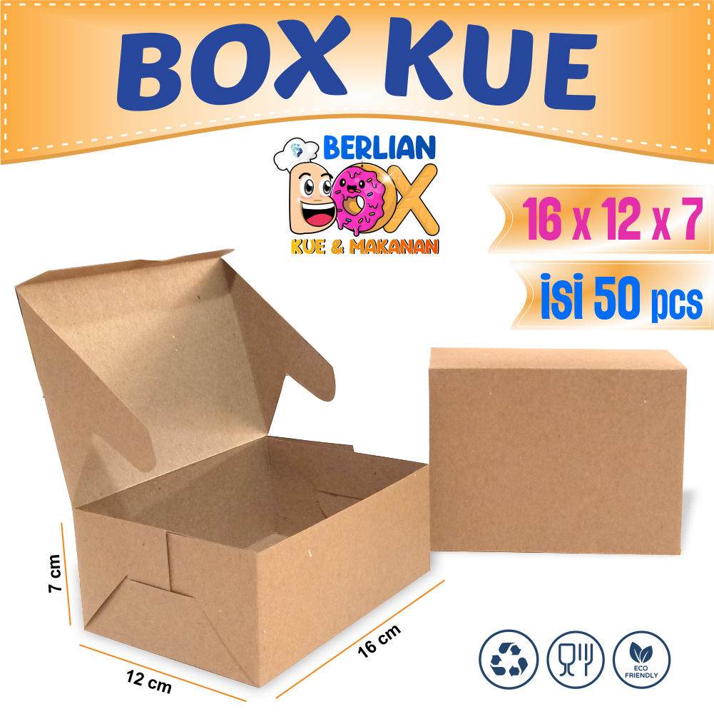 

Dus Snack Kraft Polos 12x16 cm Box Kraft 300gsm Kotak Dus Makanan Martabak/ Dus Singkong Keju