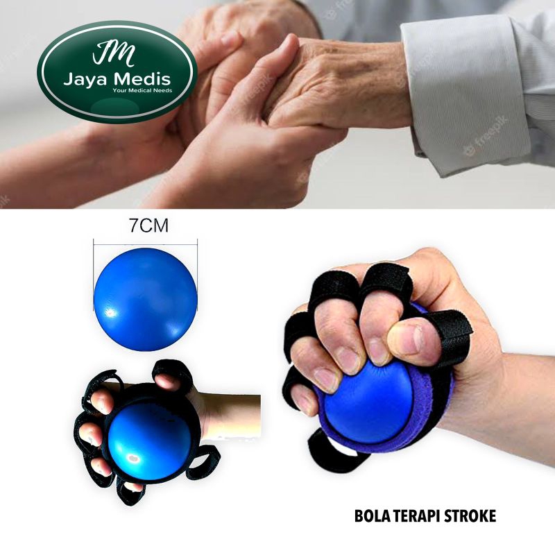 BOLA TERAPI TANGAN STROKE - FITNES HAND GRIPS FINGER