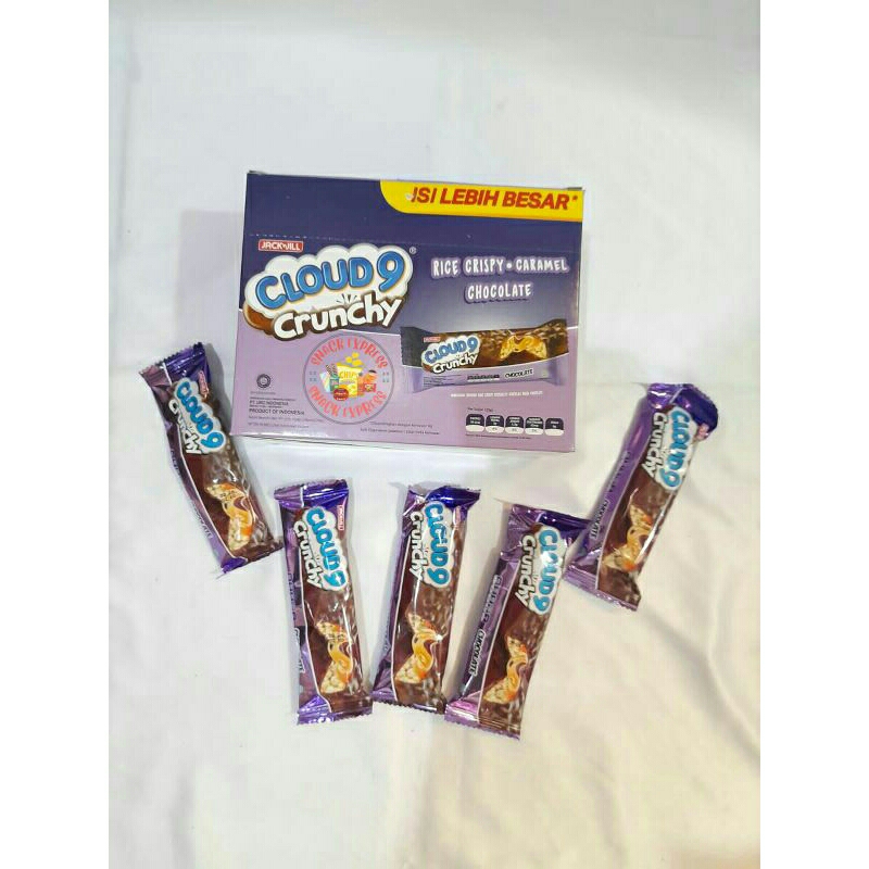 

Cloud 9 Crunchy Chocolate Box ( 1 Box isi 24 pcs @7gram )