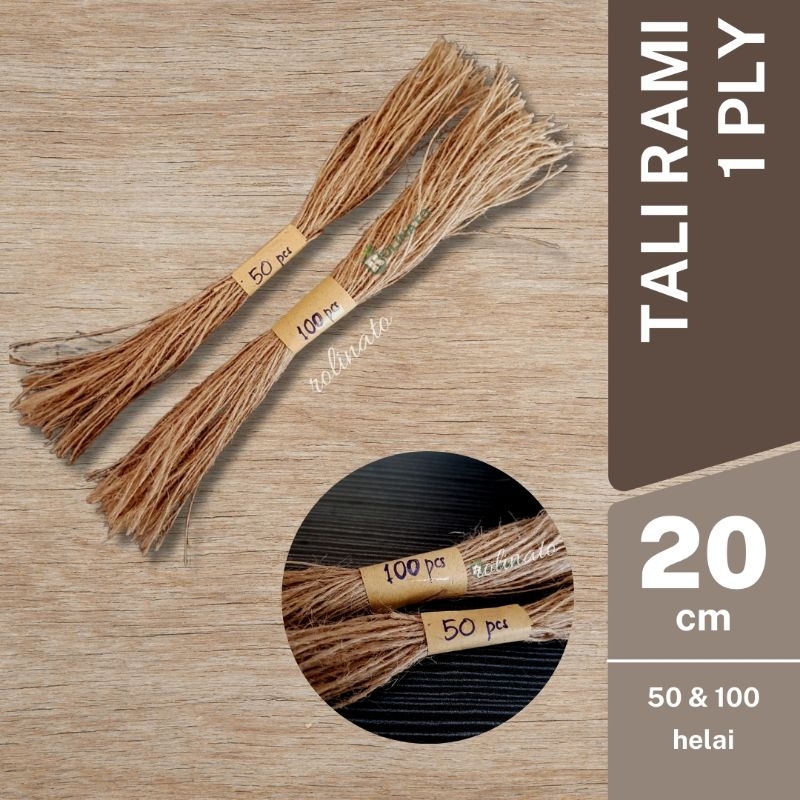 

Tali Hangtag Tali Rami Goni 1 Ply / Tali Gantungan Label Baju