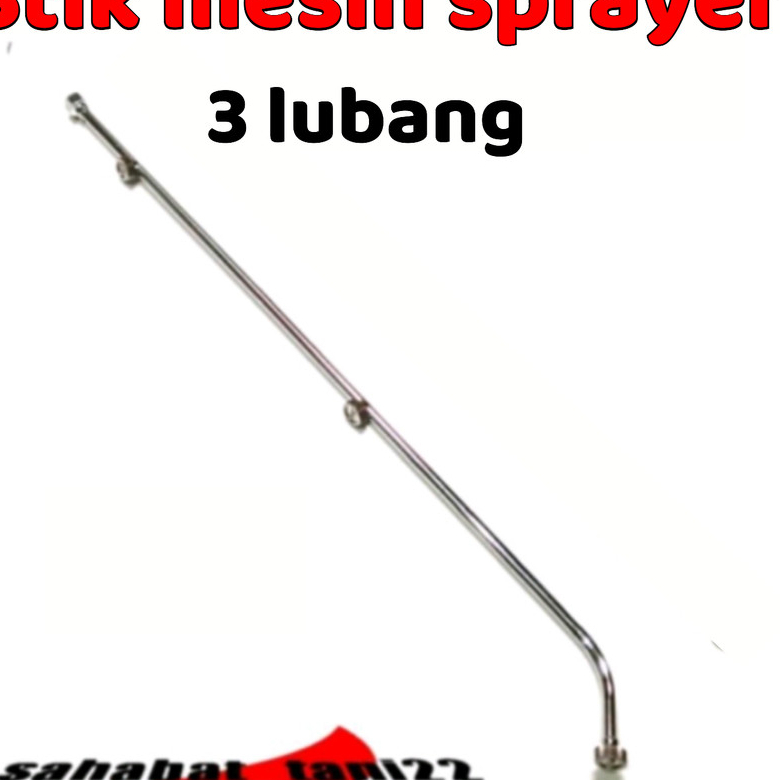 Stik Sprayer Stainless mata 3 kabut Elektrik stick sprayer panjang 60 cm