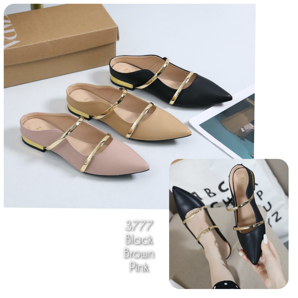 Sendal wanita kulit import kode 3777