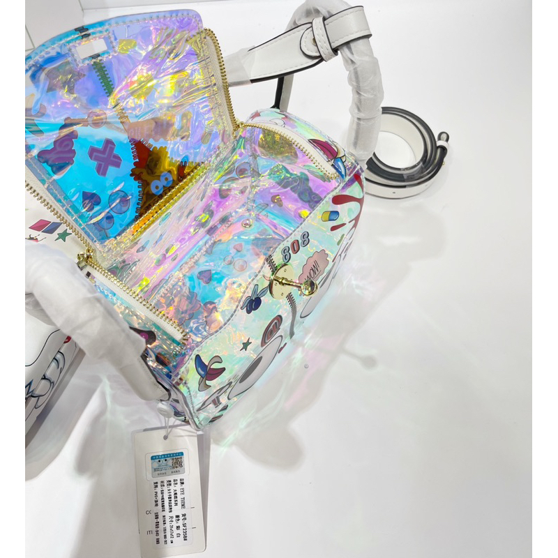 Tas Wanita Eye Theme Elizy Printed Hologram Embossed Shoulder Bag - SF 2358#