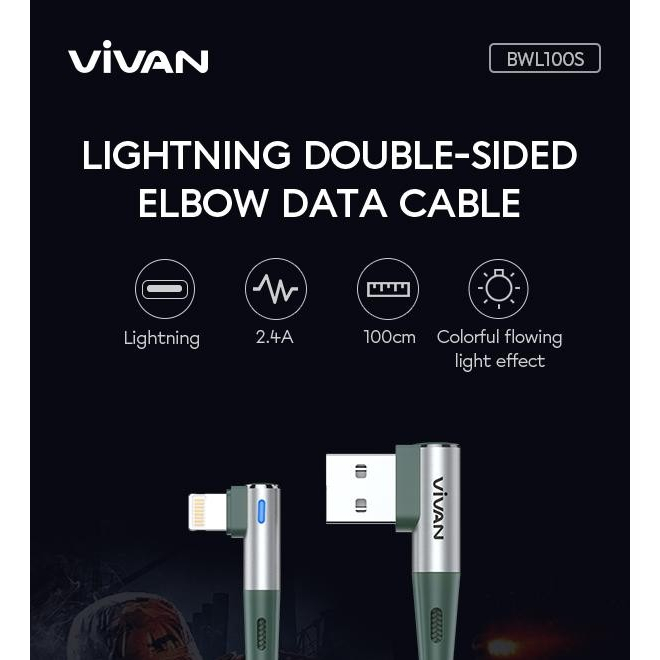 Vivan BWL100S iPhone Lightning Gaming Kabel Data Cable (new BWL100)
