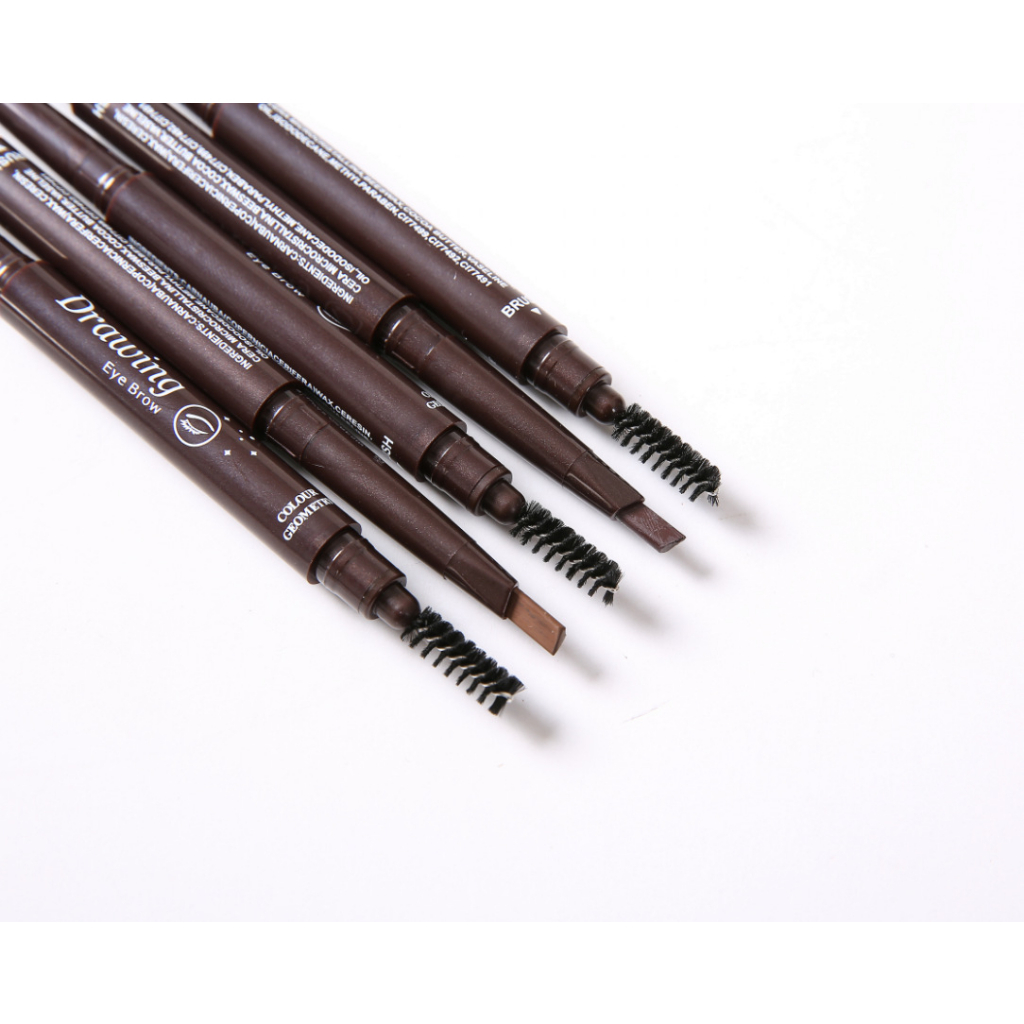 LAMEILA Pencil alis Geometry 7 Colors Eyebrow  Double Heads Lasting Eyebrow Pen Waterproof LA005