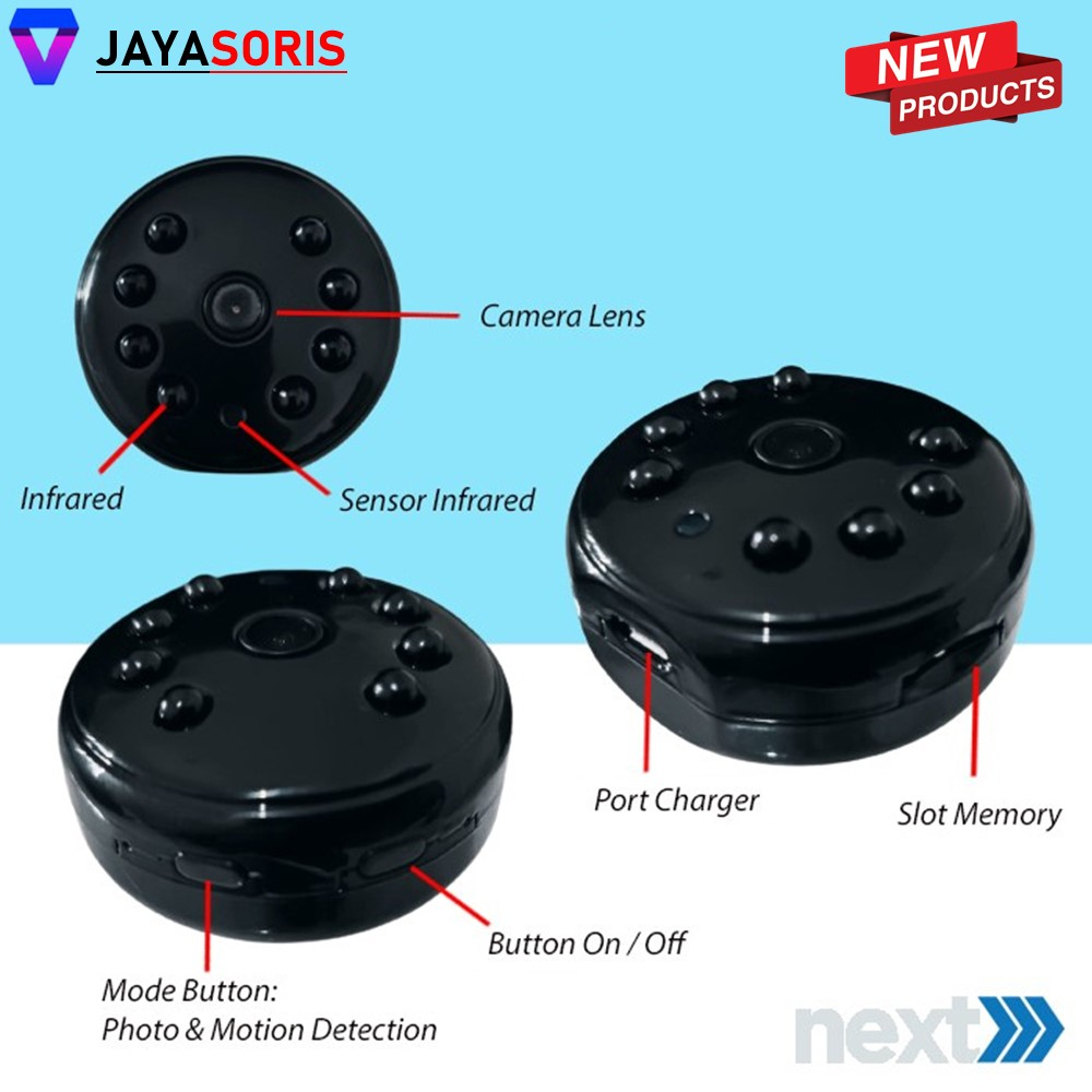 SPY CAMERA MINI TERSEMBUNYI KAMERA CCTV KECIL PENGINTAI TANPA KABEL SPY CAMERA SPYCAM HIDDEN CAM MATA MATA MURAH JS26