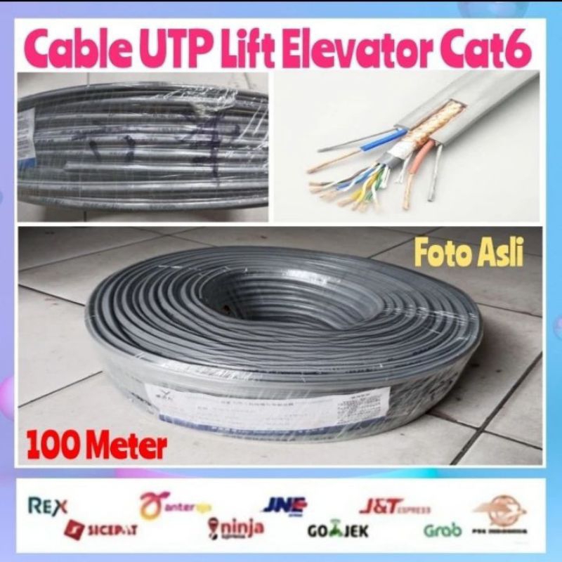 Cable UTP Cat6 RJ45 Lift Elevator 100 M / Kabel LAN UTP Cat Lift