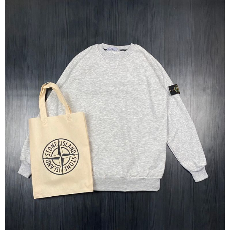 -FRMNSH- CREWNECK PREMIUM TERLARIS STONE ISLAND ABU FULL TAG LABEL CASUAL