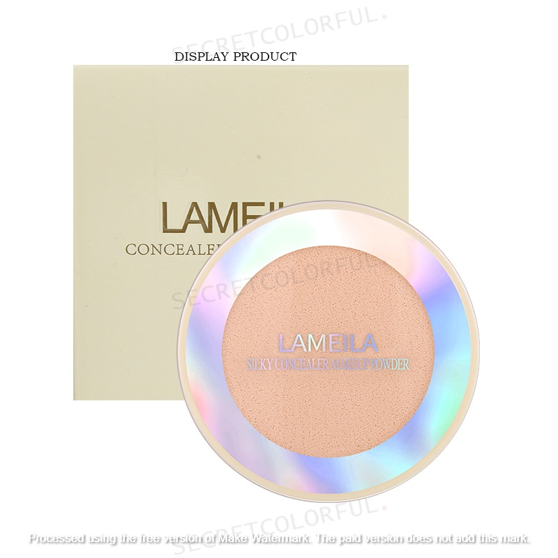 LAMEILA Silky Concealer Makeup Powder ( Tahan Lama, Melembabkan Kulit, Kontrol Minyak )