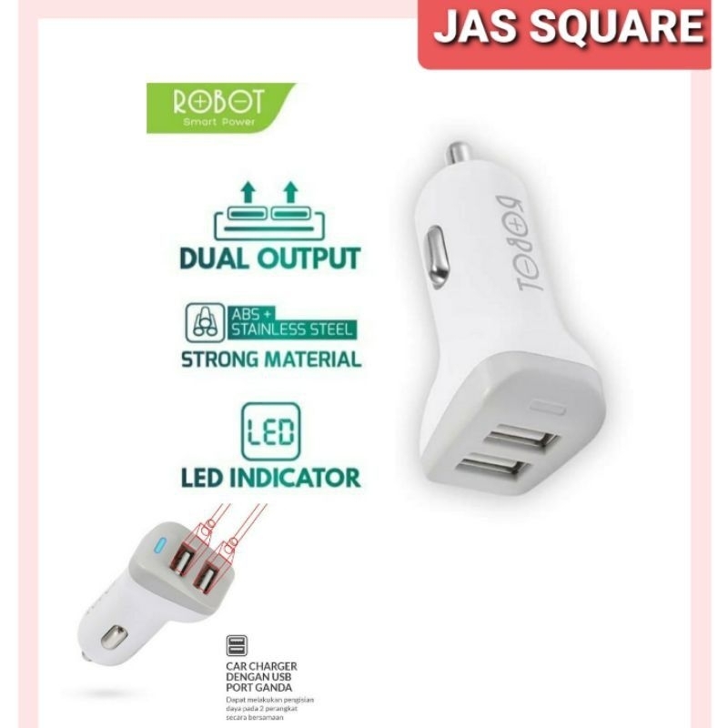 Car Charger Robot Dual Output Rt C06 Original Robot Garansi Robot
