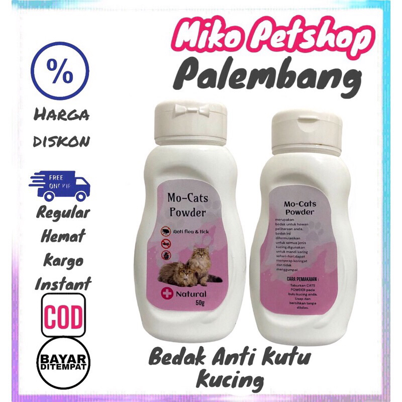 Bedak Kutu Kucing Mo Cats Powder 50gr