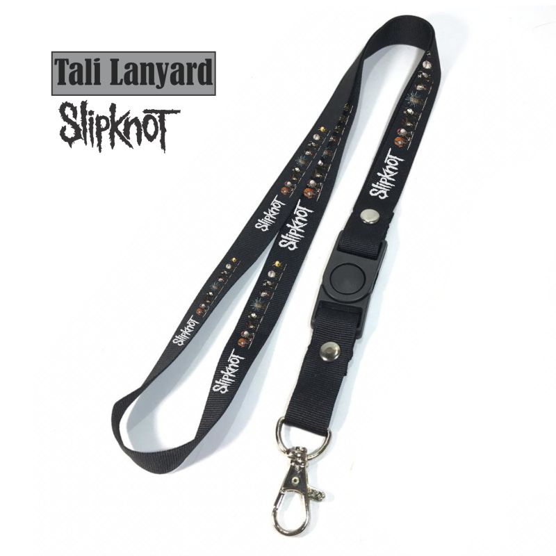 

lanyard SLIPKNOT tali lanyard BAND METAL gantungan kunci name tag id card kartu nama / tali lanyard gantungan leher fullprint