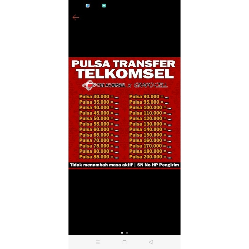 pulsa transfer telkomsel