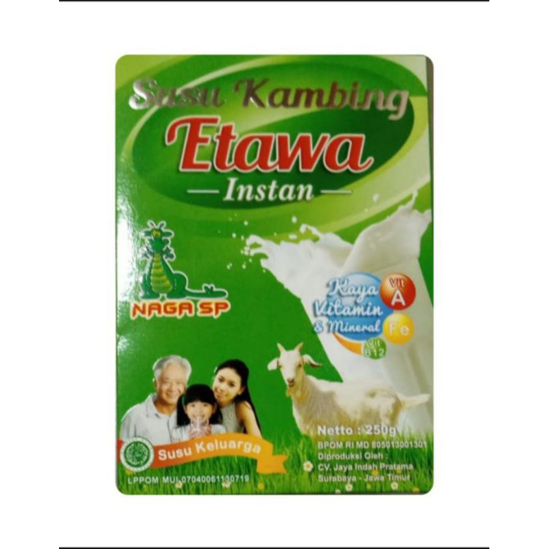 

susu kambing etawa instan naga sp rasa original 250 gr