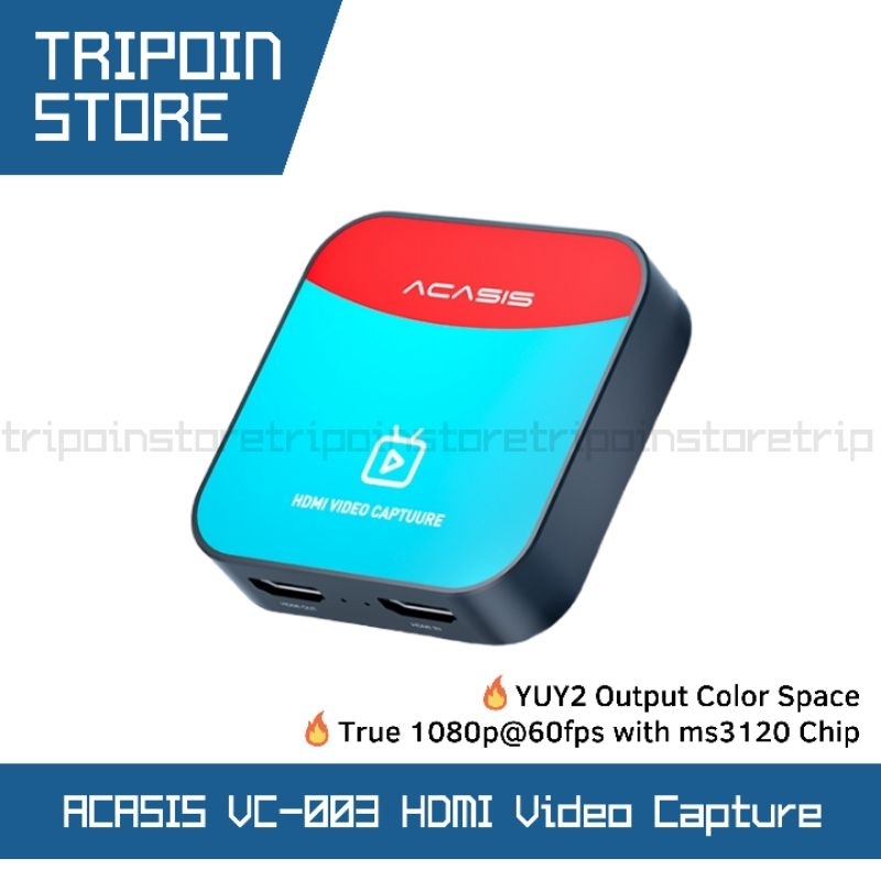 ACASIS VC-003 USB 3.0 HDMI Video Game Capture Loop Out YUY2 True 1080p@60fps MS2130 Chip