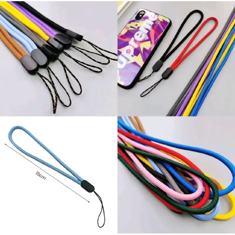 ( mccase )Lanyard hand Strap Hp pendek / Tali strap hp mini / Tali Gantungan Flashdisk kunci hp ( Te