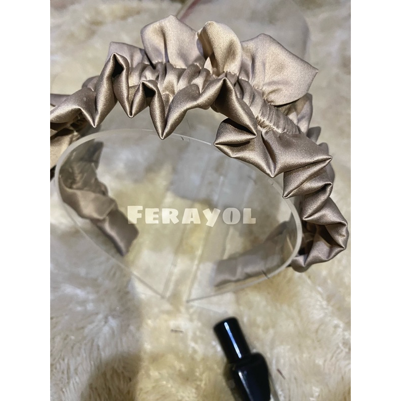 Bando Nagita slavina | Bando Scrunchie korea satin beludru | Bando Viral