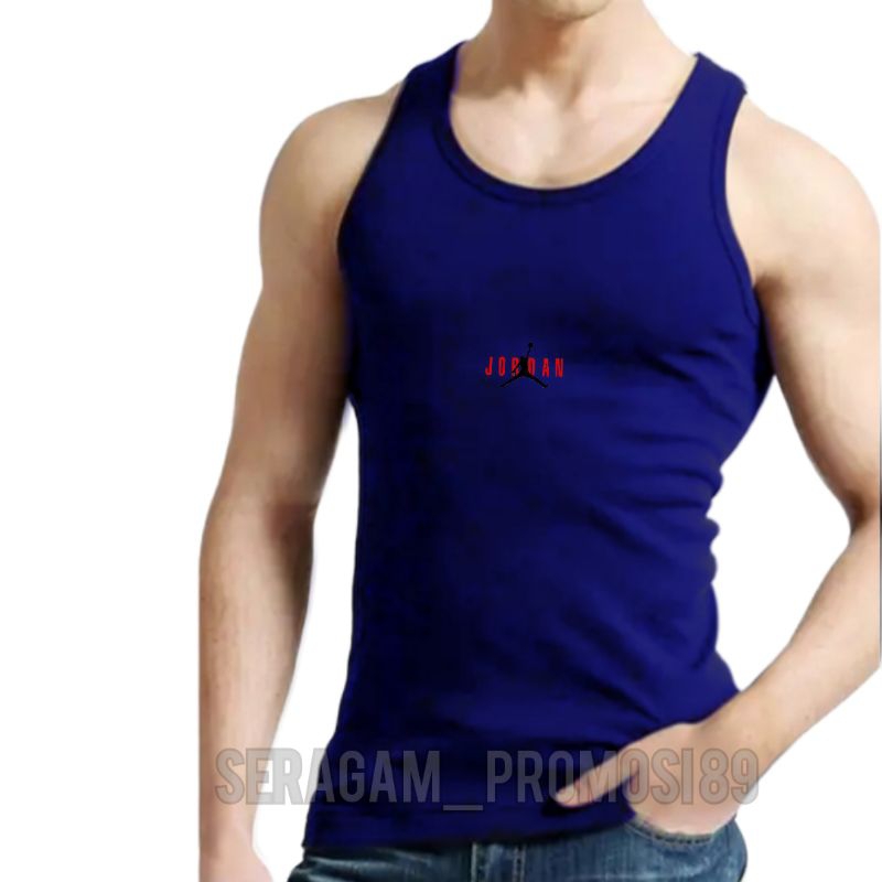 Singlet Distro katun Pria Motif JORDEN / Kaos dalam singlet pria M L XL XXL / ATASAN LEKBONG LAKI-LAKI / KAOS TANPA LENGAN PRIA