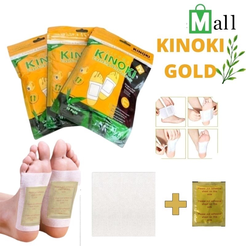 Kinoki Gold - Kinoki Cleansing Detox Foot Pads koyo kaki bambu membuang racun asam urat