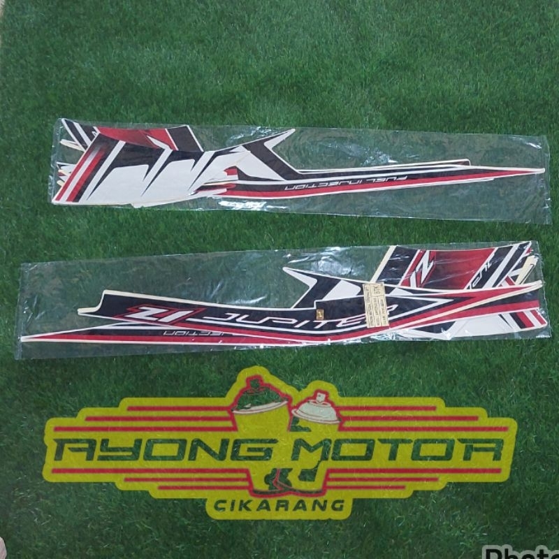 Striping Yamaha Jupiter Z1 2015 Putih Hitam Merah