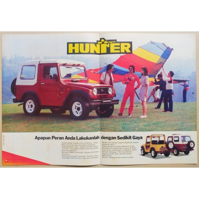 Iklan jadul Mobil Daihatsu Hunter - original dari majalah lama thn 1983