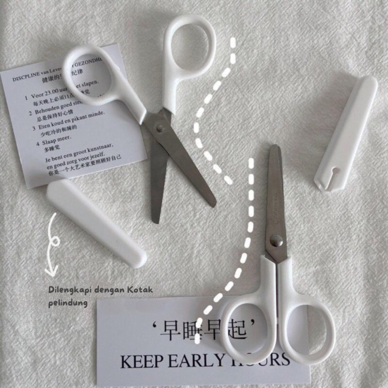 

Gunting Putih Aesthetic White Scissors Mini / Gunting Serbaguna / Gunting Kertas