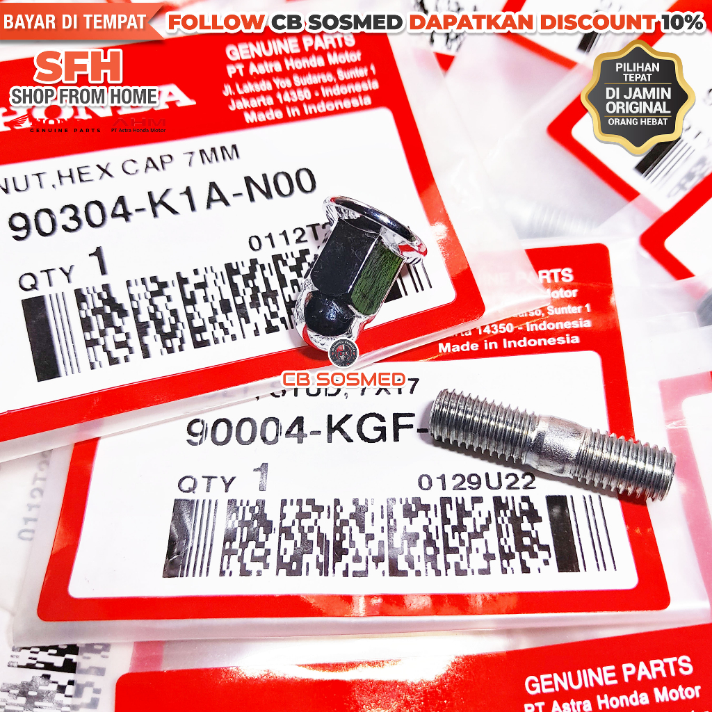 Baut Knalpot Vario 150 eSP K59 2015 2018 Drat M7 11 Mur Knalpot New Vario 150 K59J 2018 2022 Origina