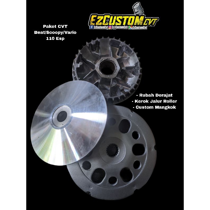 Upgrade CVT Vario/Beat/Scoopy 110 Esp