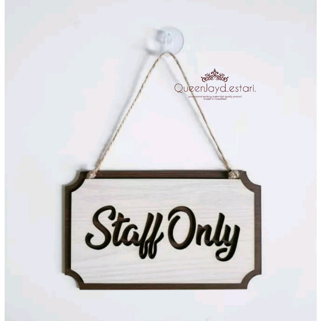 Sign Gantung Cafe/rumah makan/ kantor - TOILET