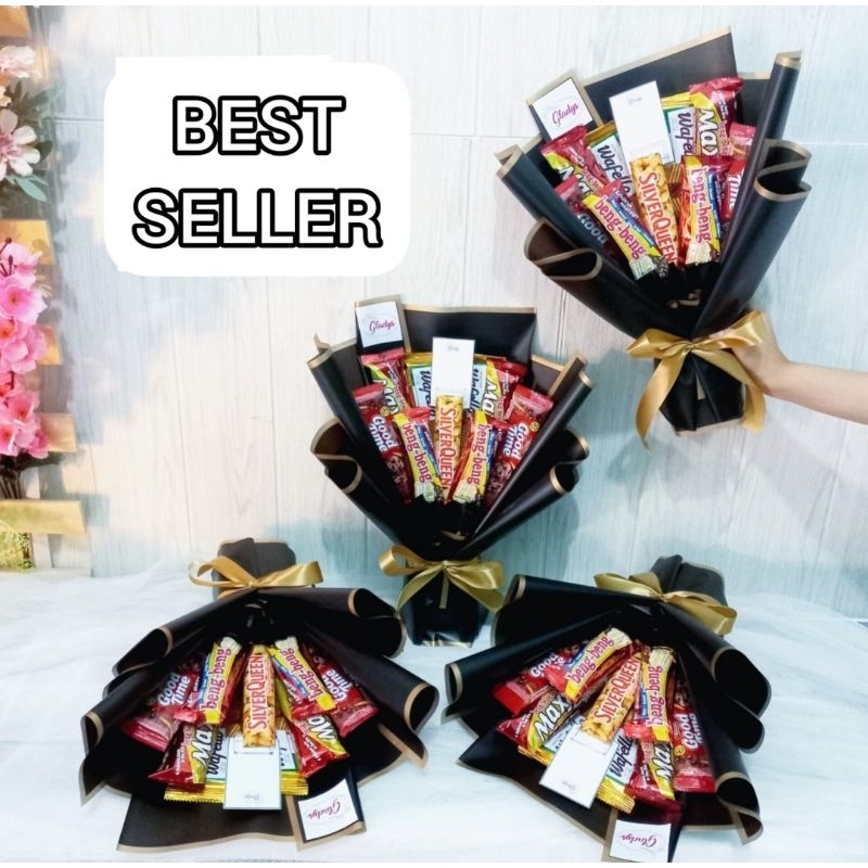 Buket Coklat / Buket Silverqueen / Buket Makanan / Buket Wisuda Murah / Buket Ulang Tahun