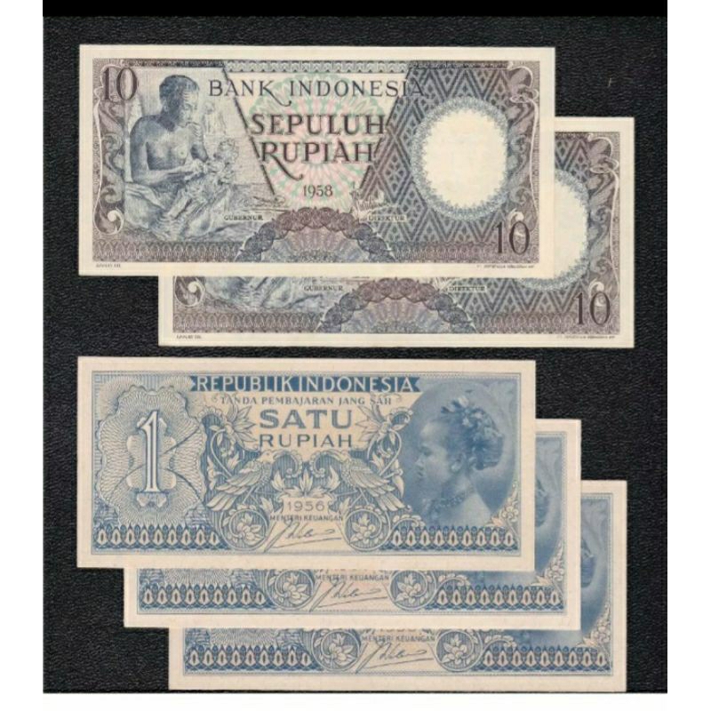 uang kuno set 23 rupiah asli