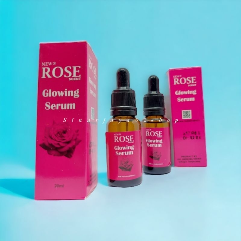 12 Pcs - Serum New Rose Scent Glowing Serum 20ml