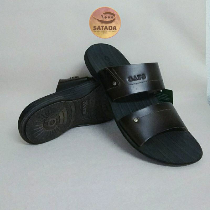 GATS SR 002 sandal kulit asli premium sendal laki pria Original