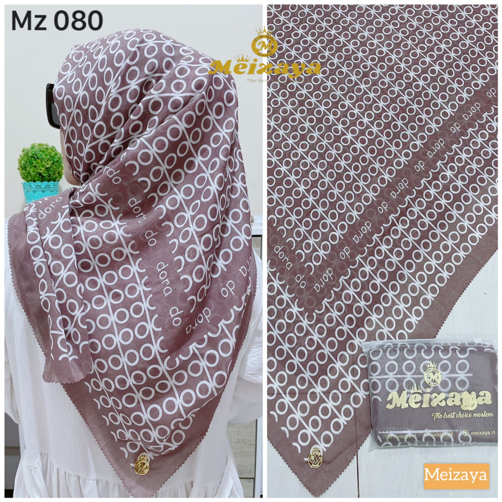 Kerudung Segi Empat | 080 Hijab Segi Empat by Meizaya