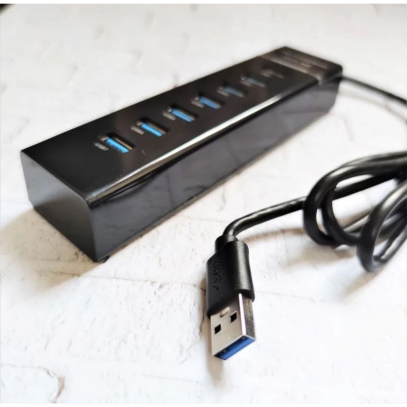 SKU-1307 USB HUB 3.0 7 PORT PANJANG KABEL 1.2 METER SUPER SPEED 1.2M