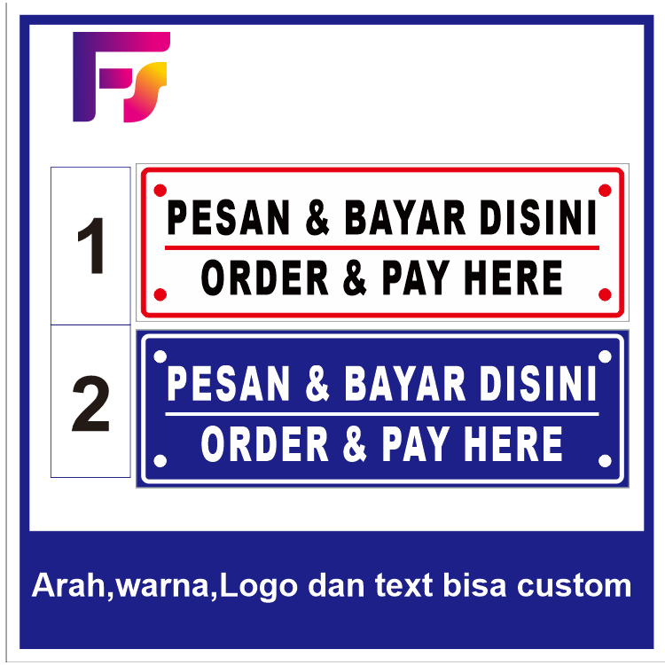 

Stiker waterproff pesan dan bayar disini