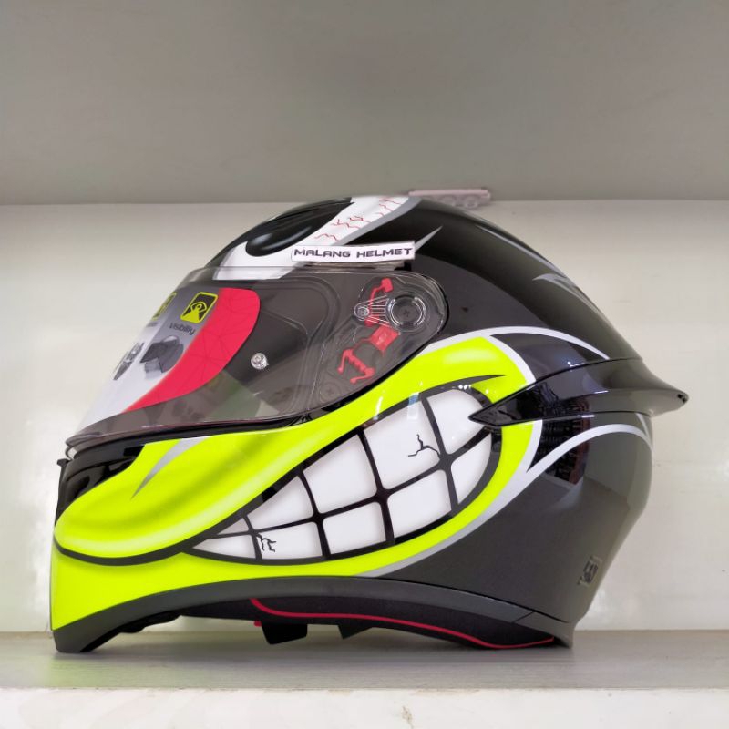 Helm Full Face AGV K1 Birdy Black