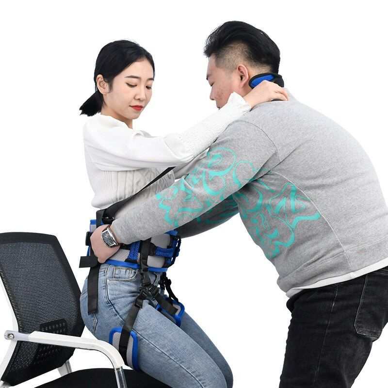 Gait Transfer Belt Transfer Pasien Sling Belt Alat Sabuk Pemindah Dari Kursi Roda Ranjang Jalan Gerak Medical Belt