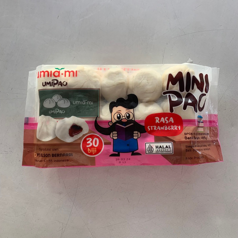 

Umimi Mini Pao Strowberi isi 30