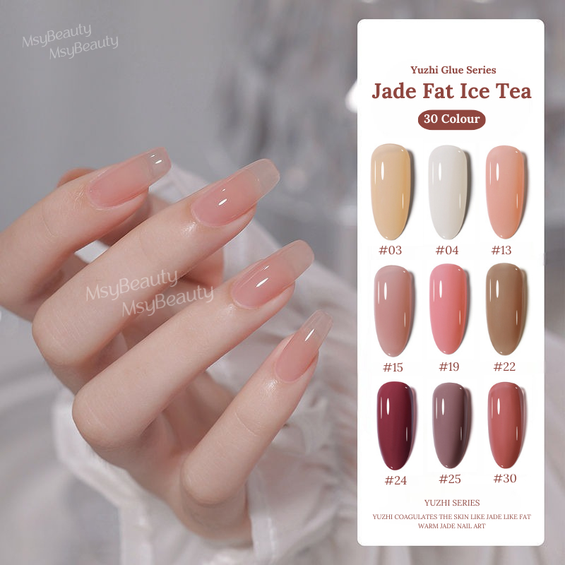 MSY Paket Nail Gel Polish Ice Tea/ 30Colour Free Katalog+Kuku Display sudah diwarnai/ Kutek Gel Polish UV Led Jelly colour