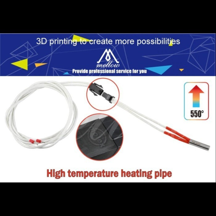 Mellow 3D Printer Heater Heating Tube 18 mm 50W High Temperature