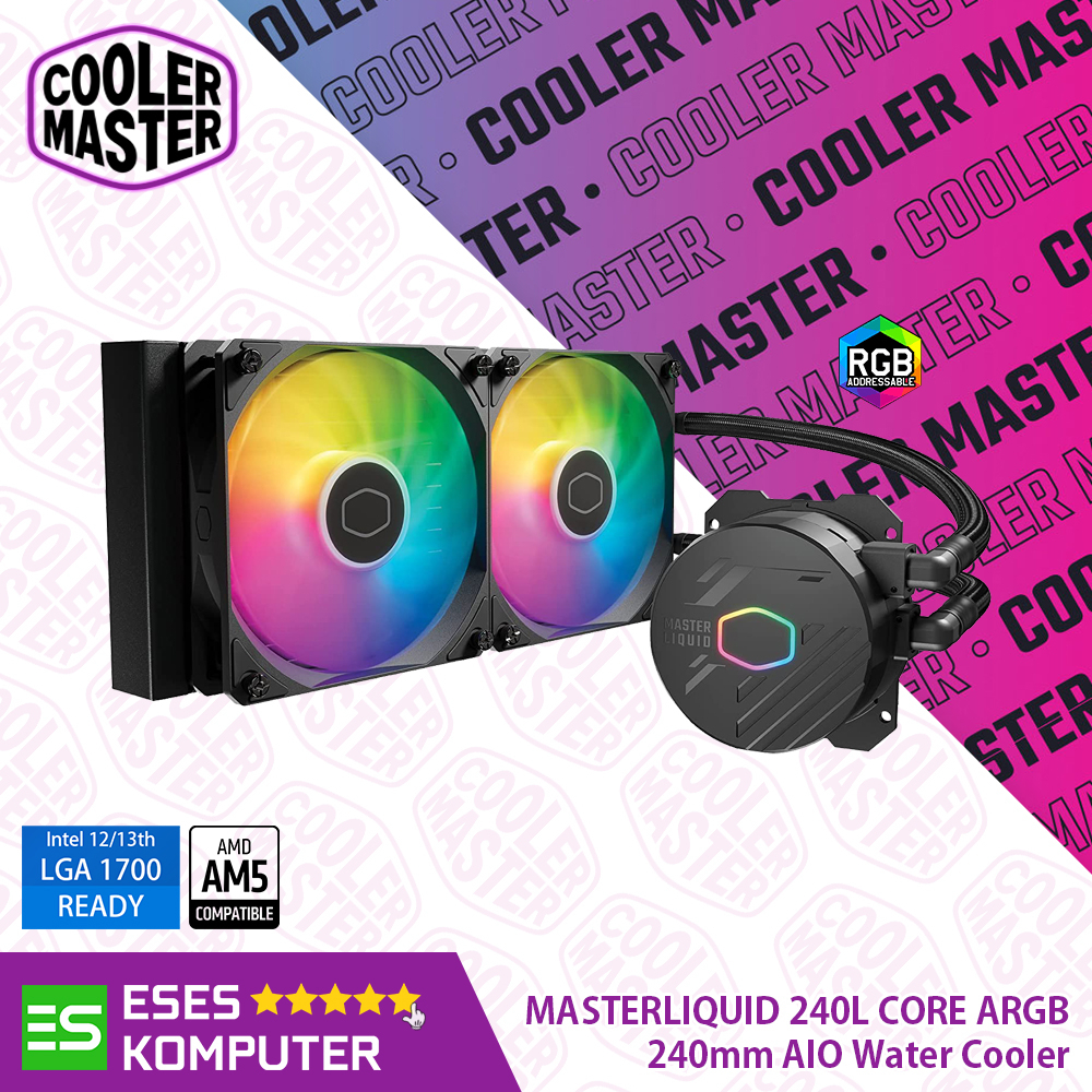 Cooler Master MASTERLIQUID 240L CORE ARGB | AIO 240mm Liquid Cooler