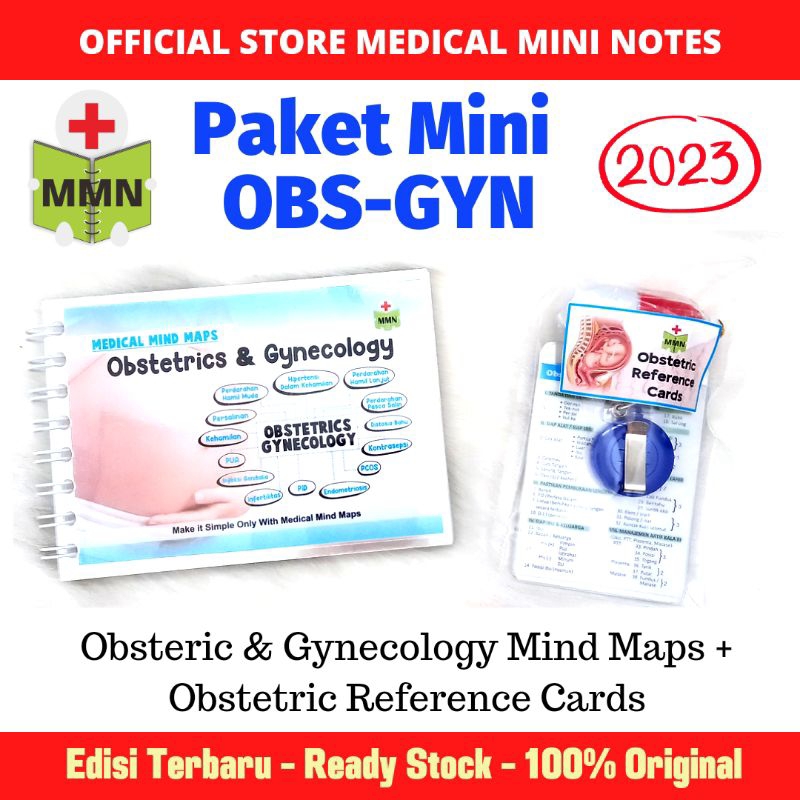 Original Termurah | Paket Obsgyn Mini Edisi Terbaru | Obsgyn Mindmap + Card