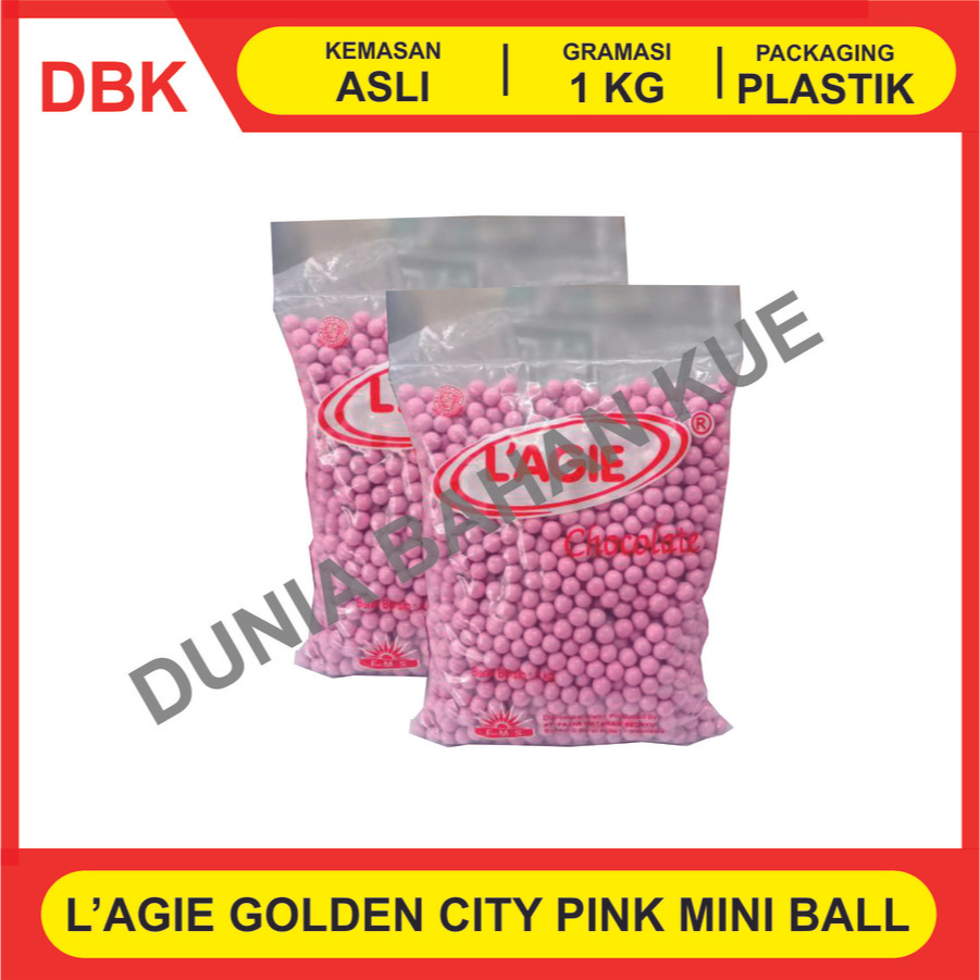 

SNACK COKELAT LAGIE GOLDEN CITY MINI PINK 1 KG / CEMILAN COKLAT