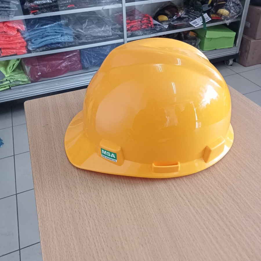 HELM SAFETY MERK MSA WARNA KUNING /HELM PEKERJA/HELM/HELM SAFETY/HELM PROYEK